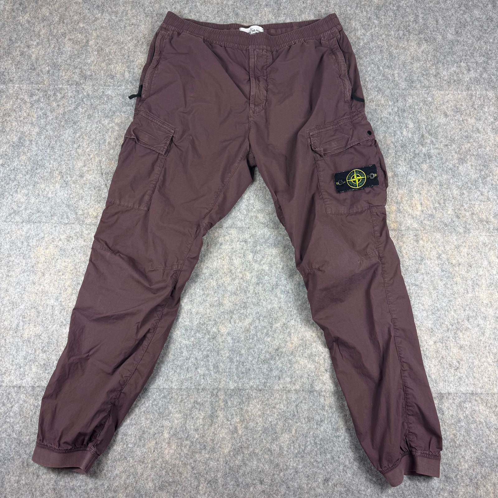 Stone Island Burgundy Cargo Pants